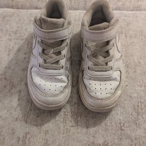 Nike Kids White and Gray Sneakers